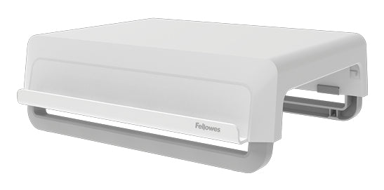 Fellowes Breyta White Monitor Stand with Adjustable Height