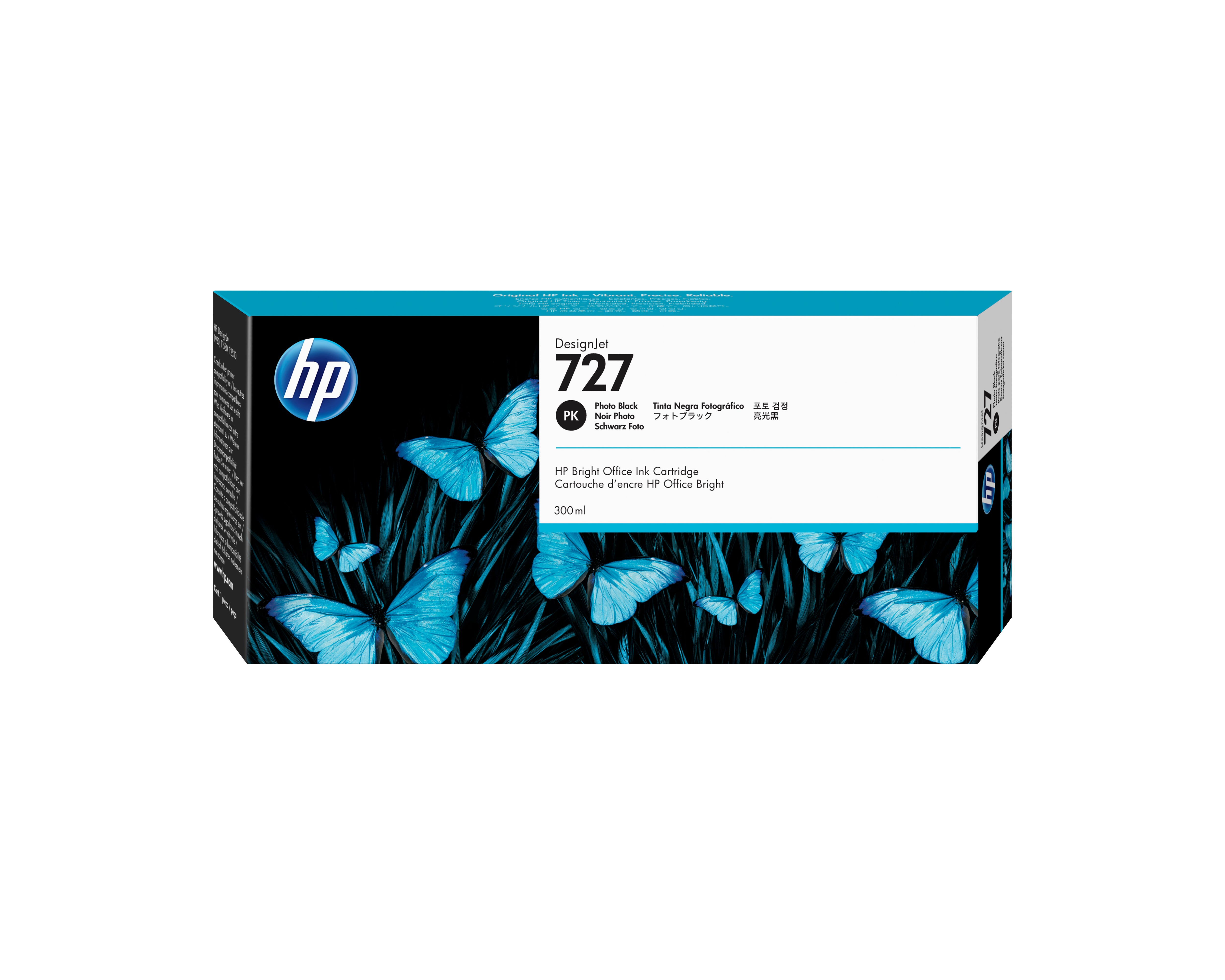 Tinta HP LF 727 DesignJet Negro Fotografico 300ML