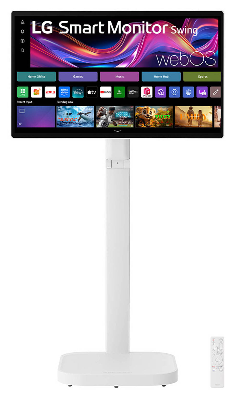 MONITOR LG SMART SWING 32U889SA-W 4K UHD 31.5 TOUCH,IPS,3840X2160,60HZ,16:9,GC DCI-P3 95%,BRILLO 350CD/M2,TR 5MS,CONTR 1000:1,HDMI,BLUETOOTH,WEBOS,USB-C,HDR10,ALTAVOZ 5WX2,MONTAJE 100X100,BLANCO.