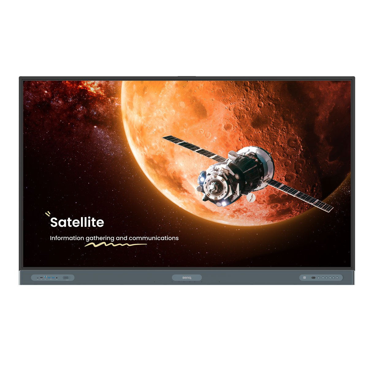 BenQ RP7504 Interactive IR Anti-Germ 75" 4K UHD 3840x2160 50-Point Touch Android 13 6 Sensors Display