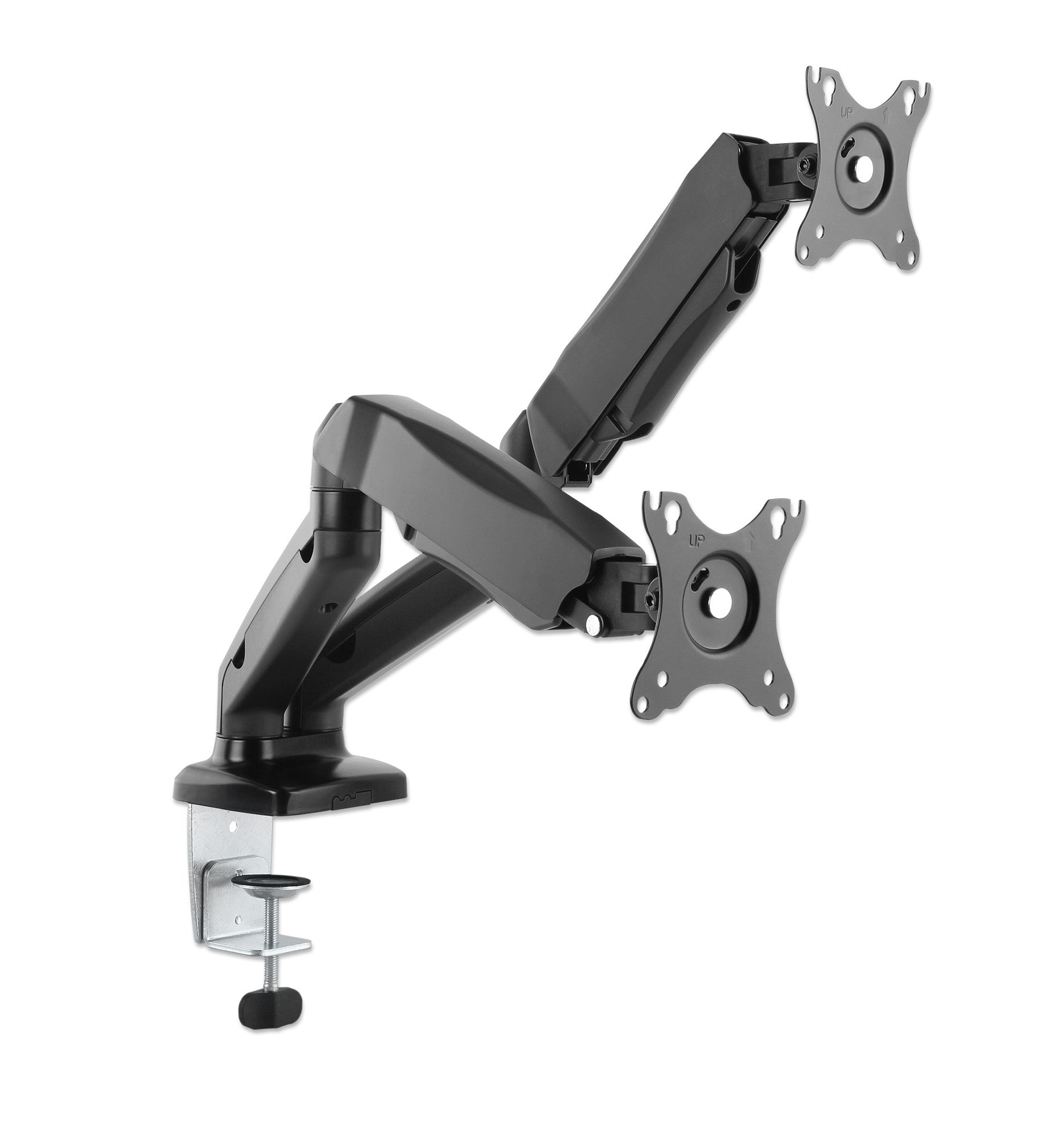MANHATTAN Aluminum Gas Spring Dual Monitor Mount for 17-32" Monitors