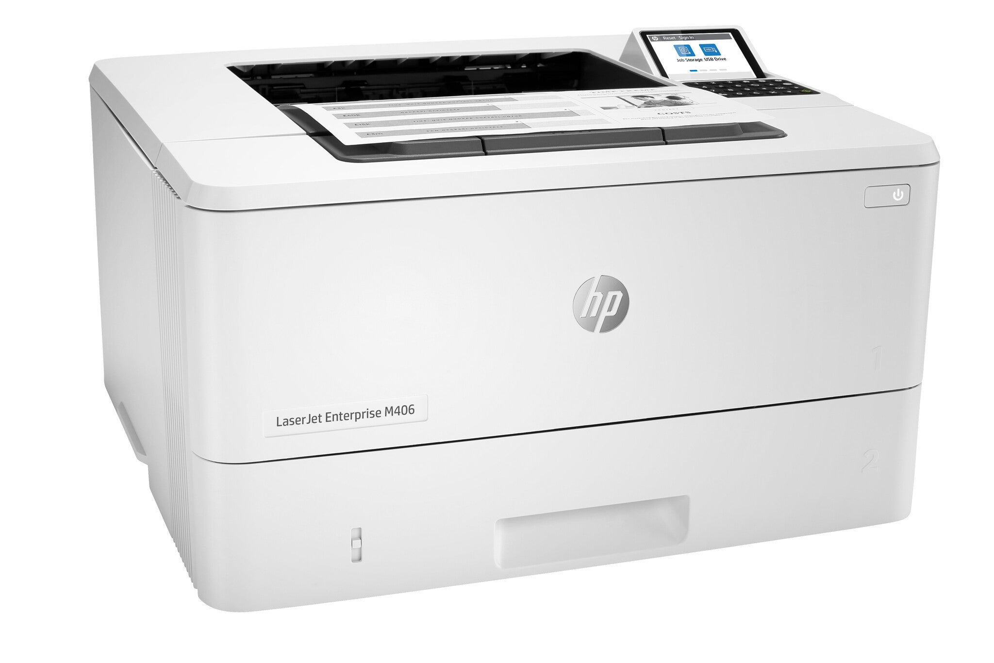 HP LaserJet Enterprise M406dn Blanco y negro Impresora, Ethernet solamente; A doble cara