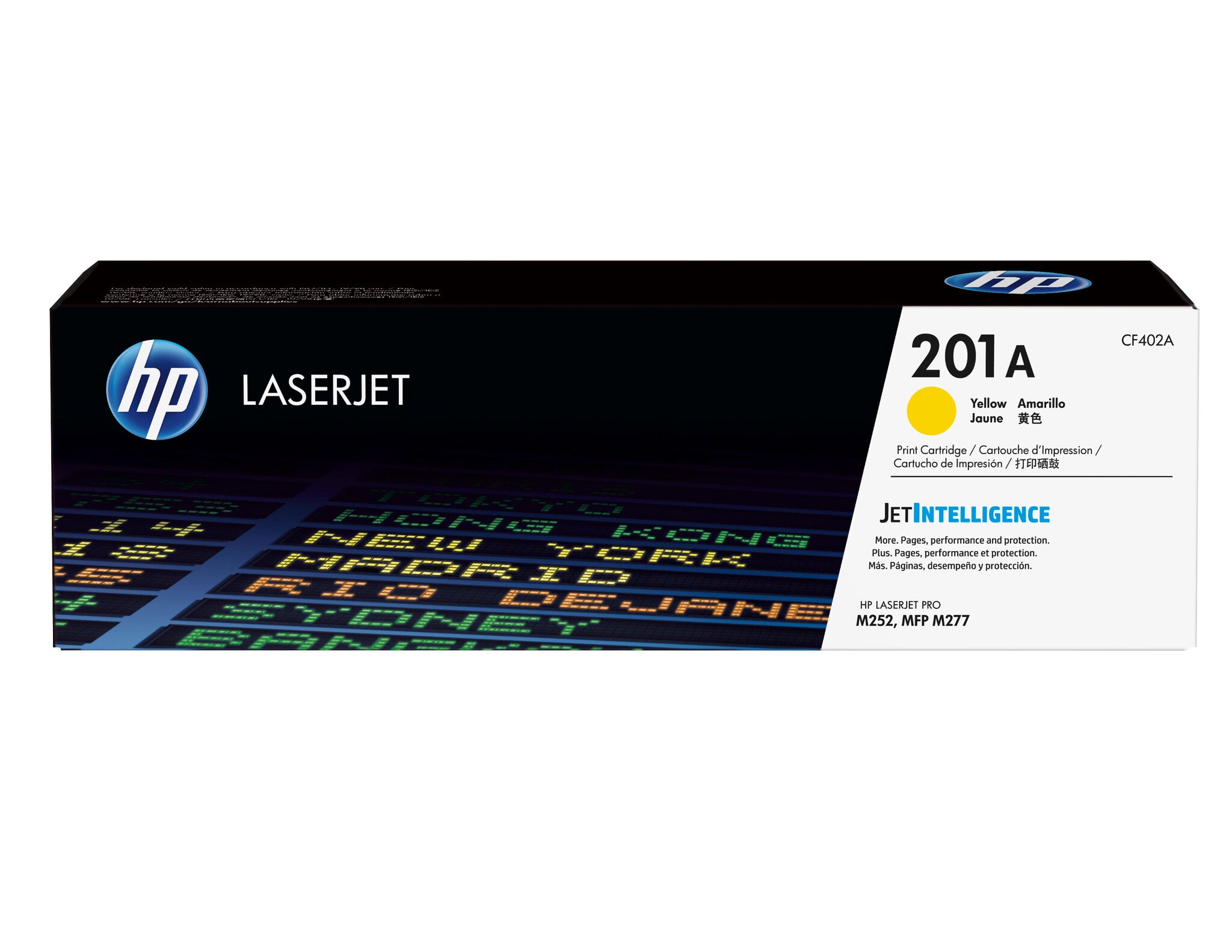 HP Cartucho de tóner original LaserJet 201A amarillo