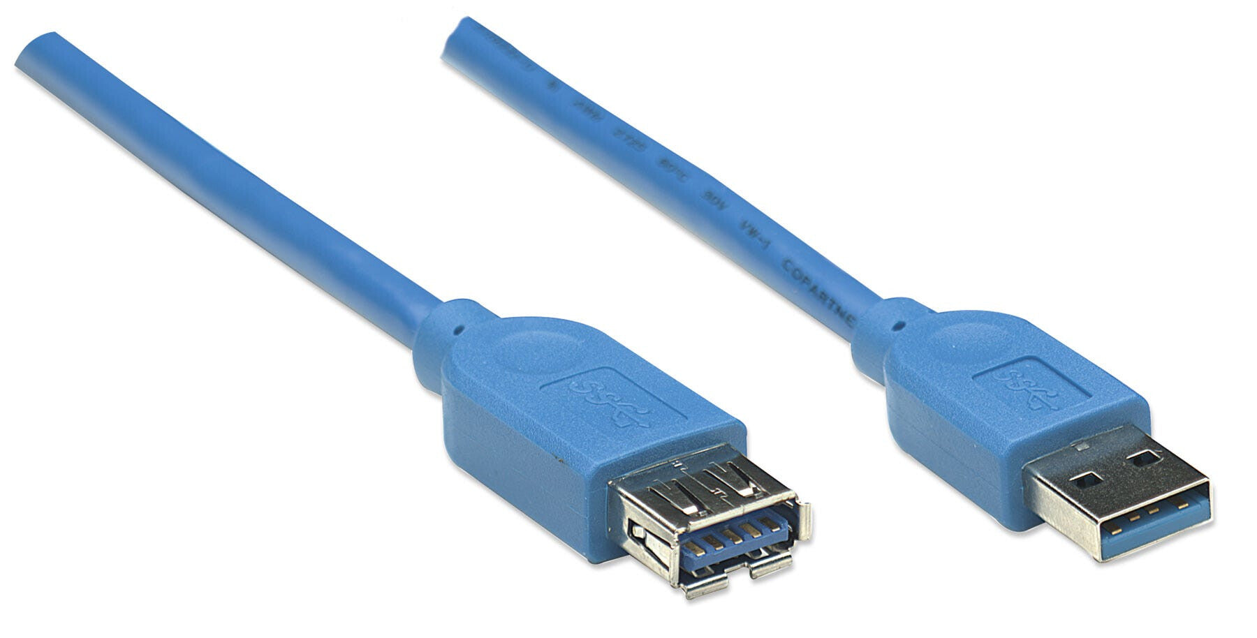 Manhattan 322447 cable USB USB 3.2 Gen 1 (3.1 Gen 1) 3 m USB A 5 Gbit/s Azul