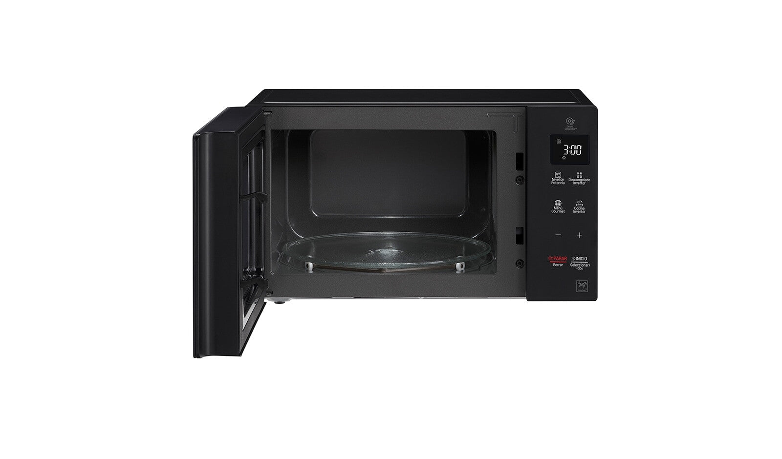 LG MS1536GIS microondas Negro Microondas con parrilla Mostrador 42 L 1400 W