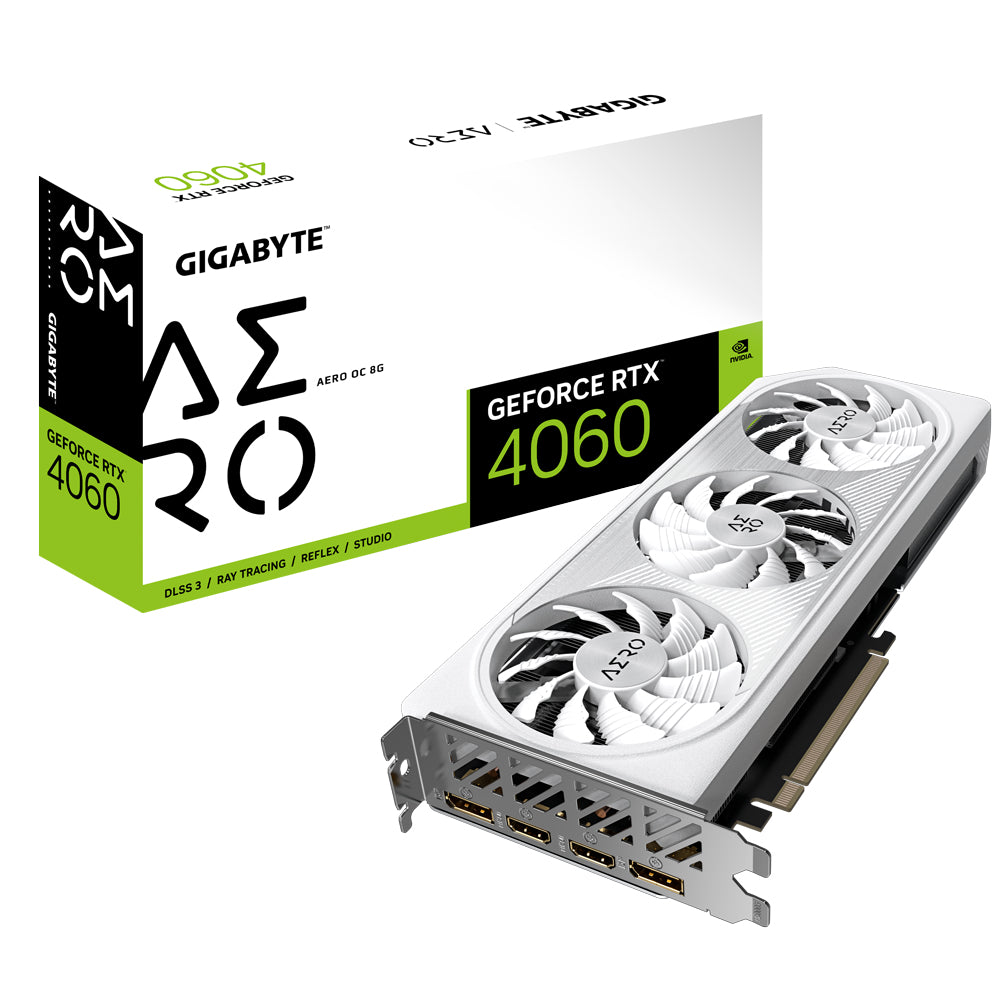 TARJETA DE VIDEO GIGABYTE NVIDIA RTX4060/PCIE X16 4.0/8GB/GDDR6/2XDP/2XHDMI 2.1/RGB/GAMA ALTA/GAMER