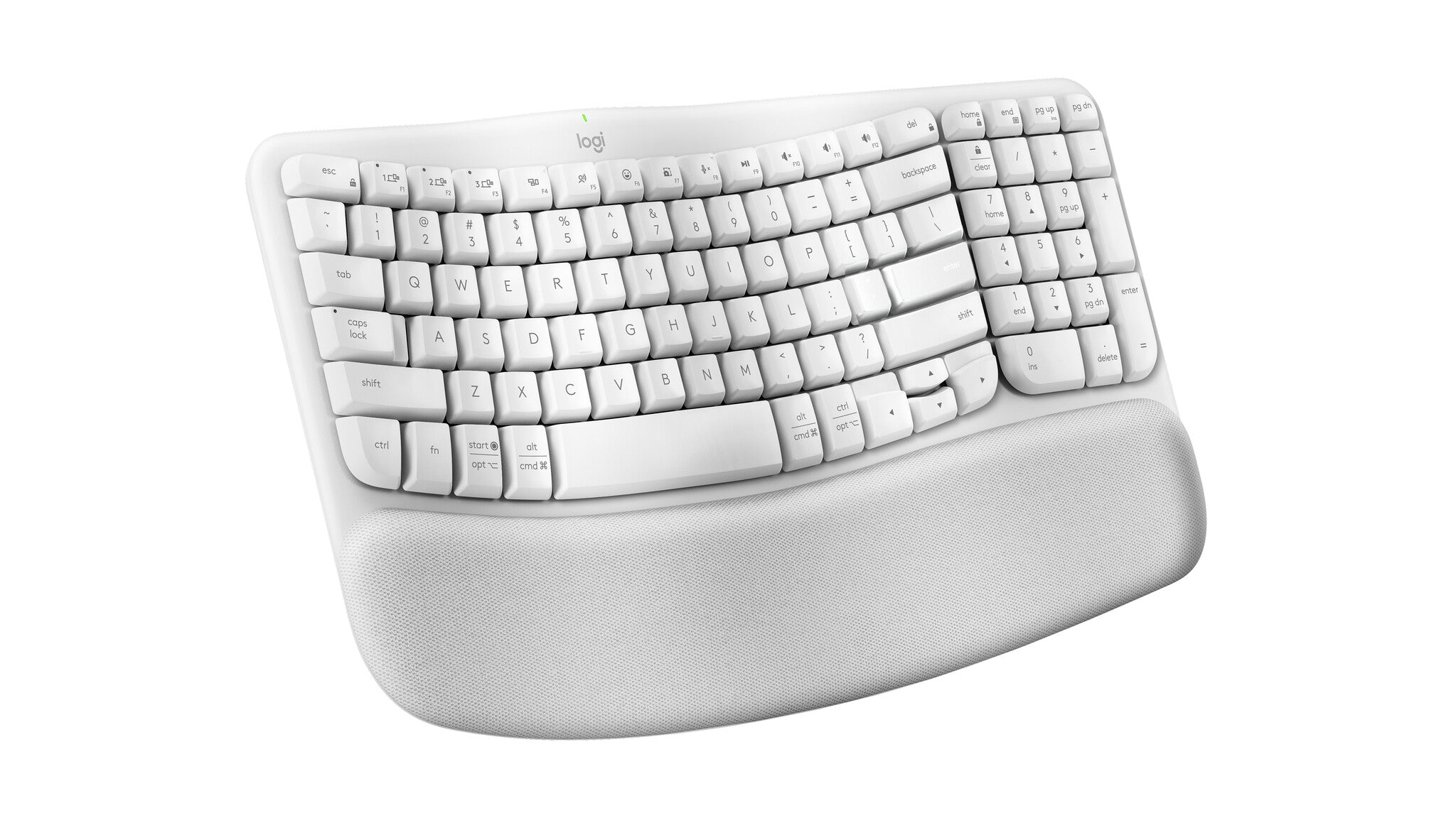 Logitech 920-012279 teclado Oficina RF inalámbrico + bluetooth QWERTY Español Blanco