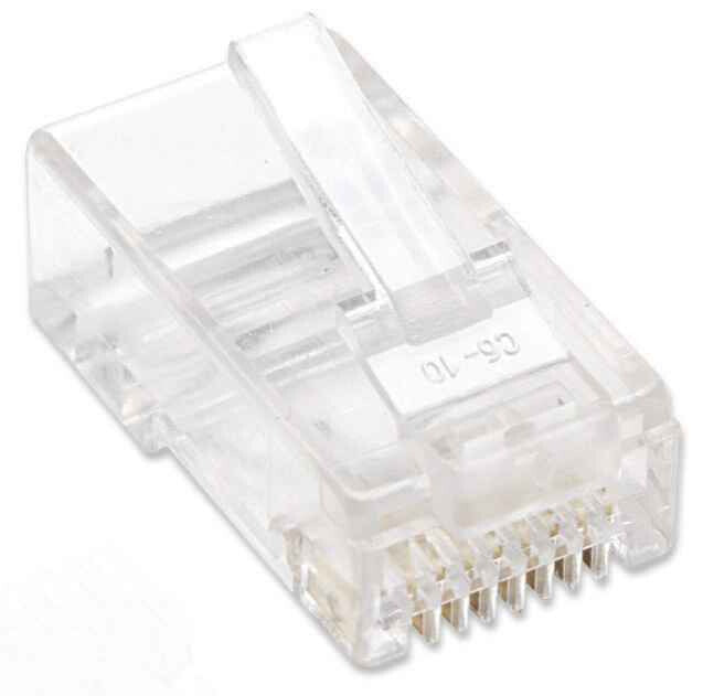 Intellinet PLUG RJ45 CAT5E MULTIFILAR UTP BOTE 100 PZAS ORO 15-MICRAS