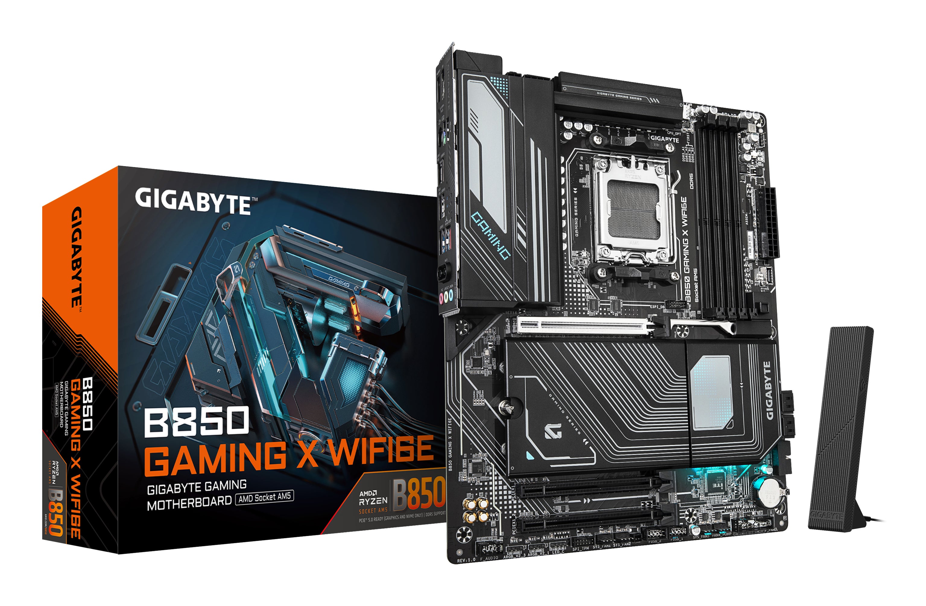 TARJETA MADRE GIGABYTE B850 GAMING X WIFI6E / SOCKET AMD AM5 / DDR5 8200 MT/S / WIFI6 / ATX / GAMER