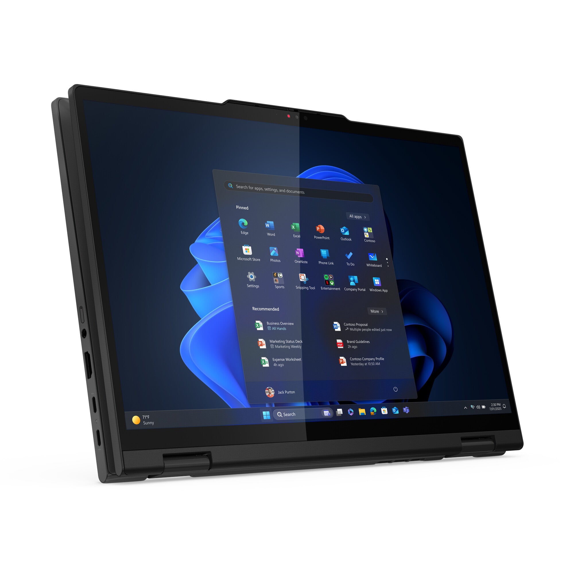 Lenovo ThinkPad T14s 2-in-1 Gen 1 Intel Core Ultra 7 255U Híbrido (2-en-1) 35.6 cm (14") Pantalla táctil WUXGA 16 GB LPDDR5x-SDRAM 512 GB SSD Wi-Fi 7 (802.11be) Windows 11 Pro Español Negro