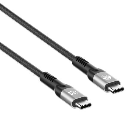 Manhattan 356374 cable USB USB4 Gen 3x2 1 m USB C 40 Gbit/s 240 W Negro