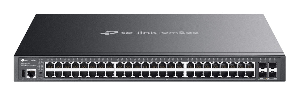 TP LINK SWITCH SG5452XMPP ADMINISTRAVLE L3 POE++ DE 48 PUERTOS GIGABIT CON 4 RANURAS DE 10G