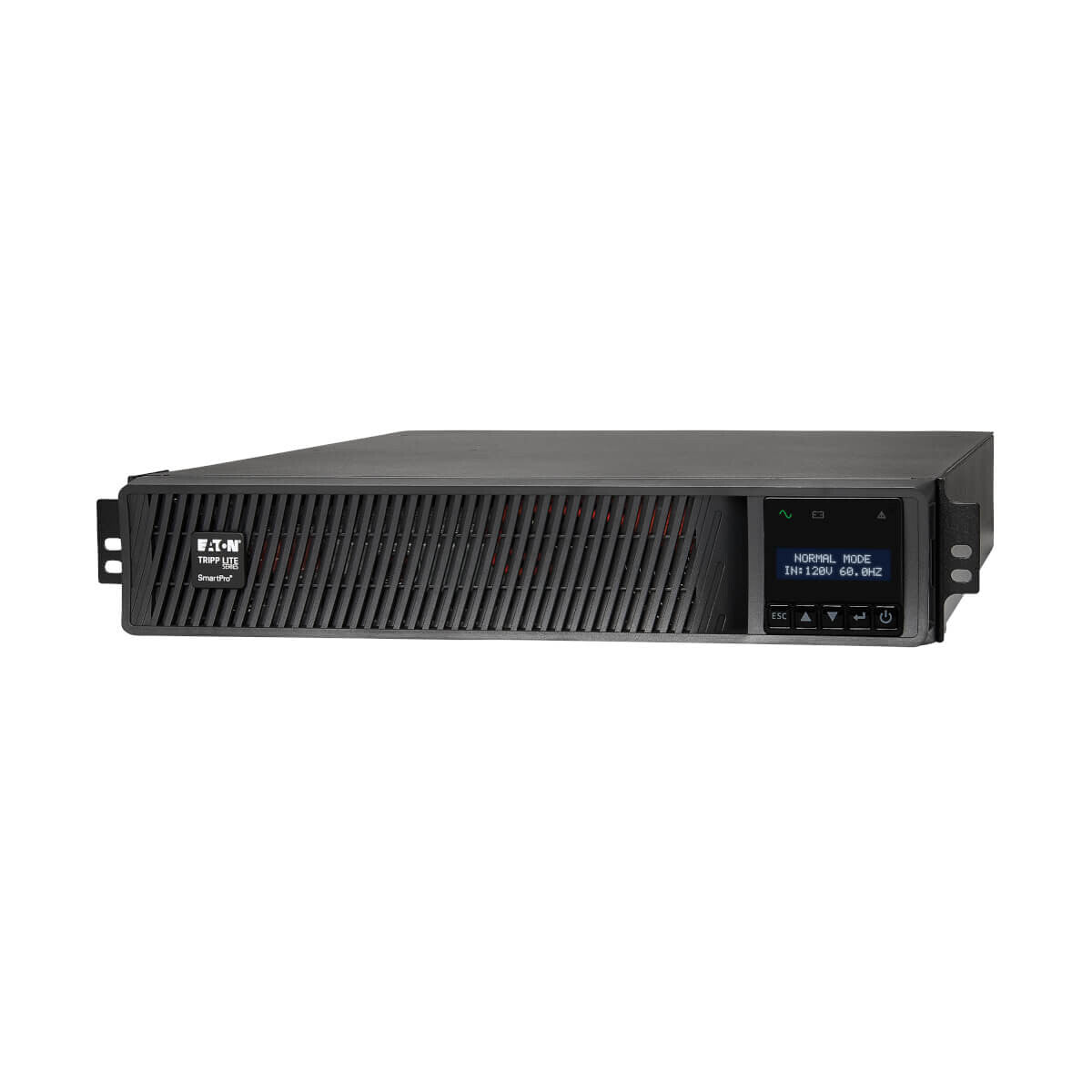 Tripp Lite SMART3000RM2U UPS SmartPro UPS de línea interactiva con onda senoidal de 3000VA 3000 W 120 V - 7 tomas de corriente, opción de tarjeta de red, LCD, USB, DB9, montaje en rack/torre de 2U.