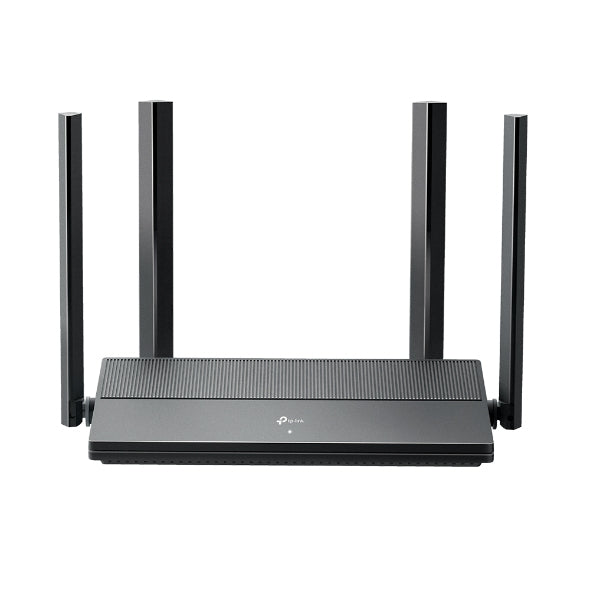 Router WiFi 6 AX 1500 Mbps / MU-MIMO 2X2 y OFDMA / 1 Puerto WAN Gigabit / 3 Puertos LAN Gigabit / Soporta IPV6 y TR-069 / 4 Antenas Beamforming / Seguridad WiFi WPA3