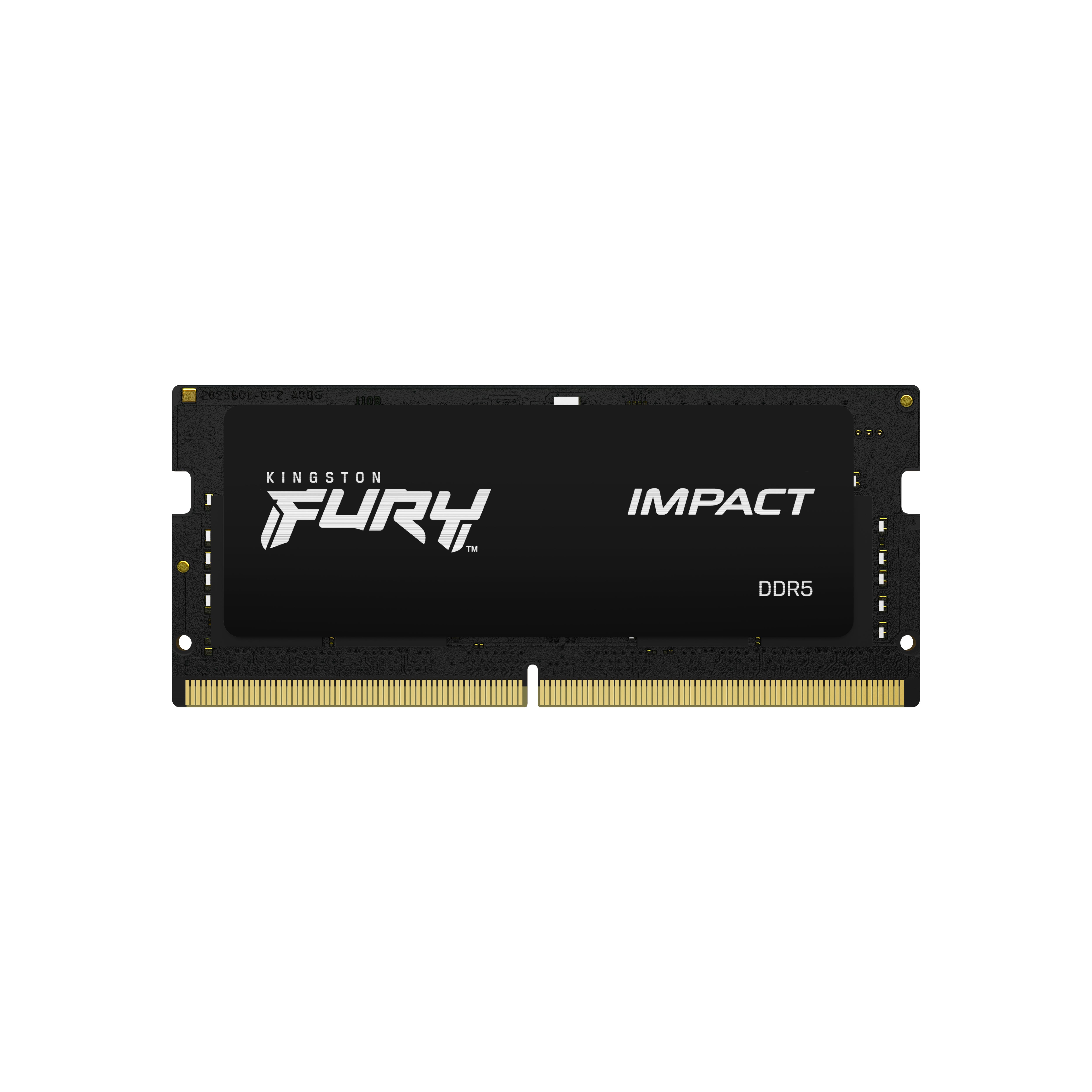 MEMORIA RAM KINGSTON SODIMM DDR5 16GB 4800MT/S FURY IMPACT BLACK CL38 262PIN 1.1V C/DIFUSOR DE CALOR P/LAPTOP KF548S38IB-16