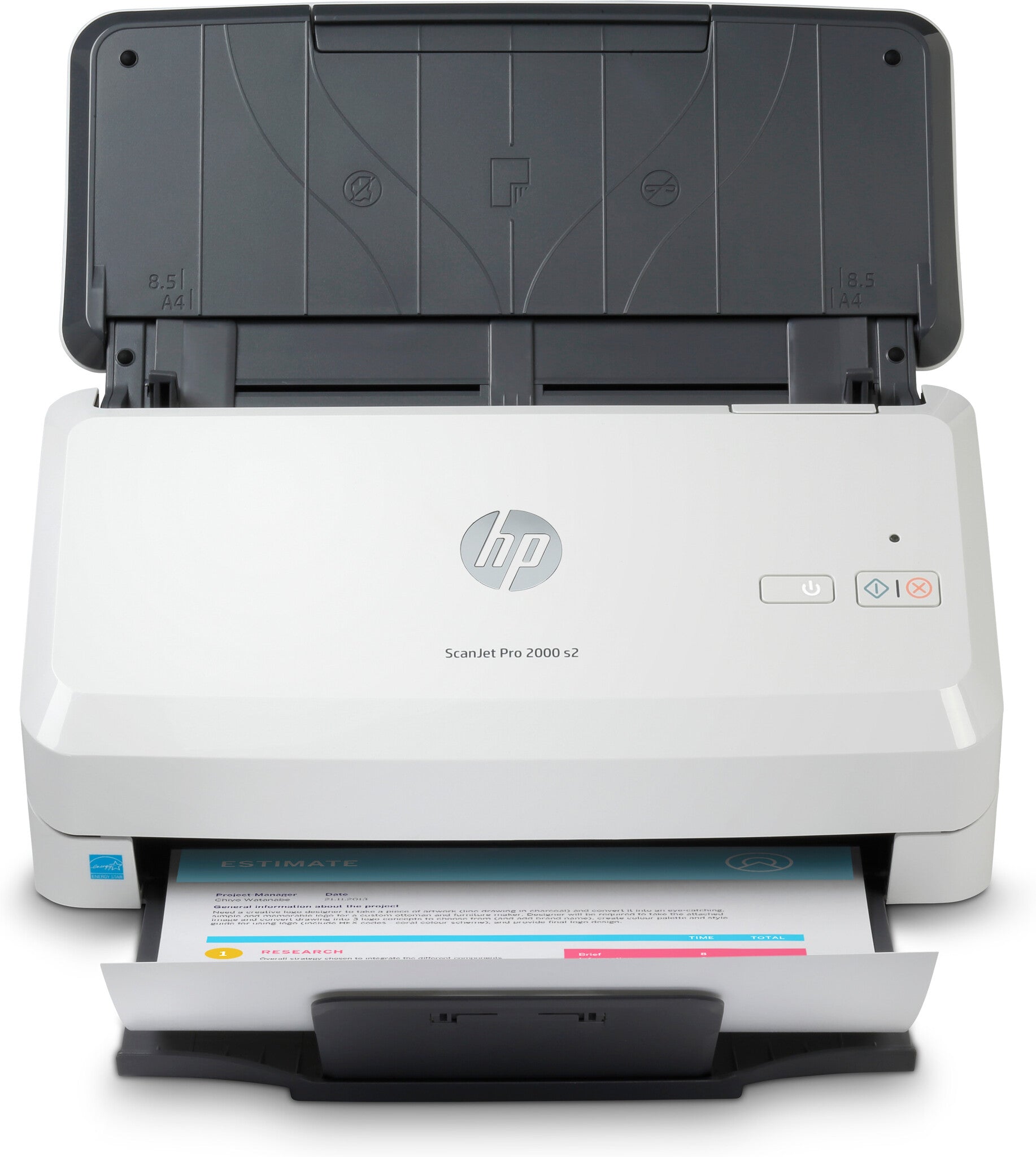 HP ScanJet Pro 2000 s2 Escáner alimentado con hojas 600 x 600 DPI A4 Negro, Blanco