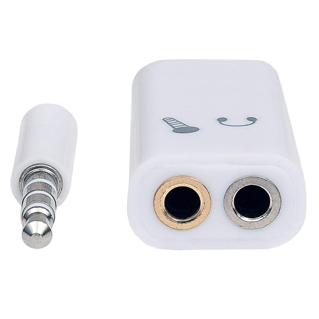 Manhattan Adaptador Audio Estéreo 3.5 mm 2 a1 para Micrófono Y Audífonos