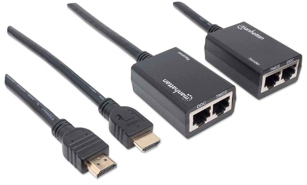 Manhattan Extensor de HDMI por Cat5e/Cat6