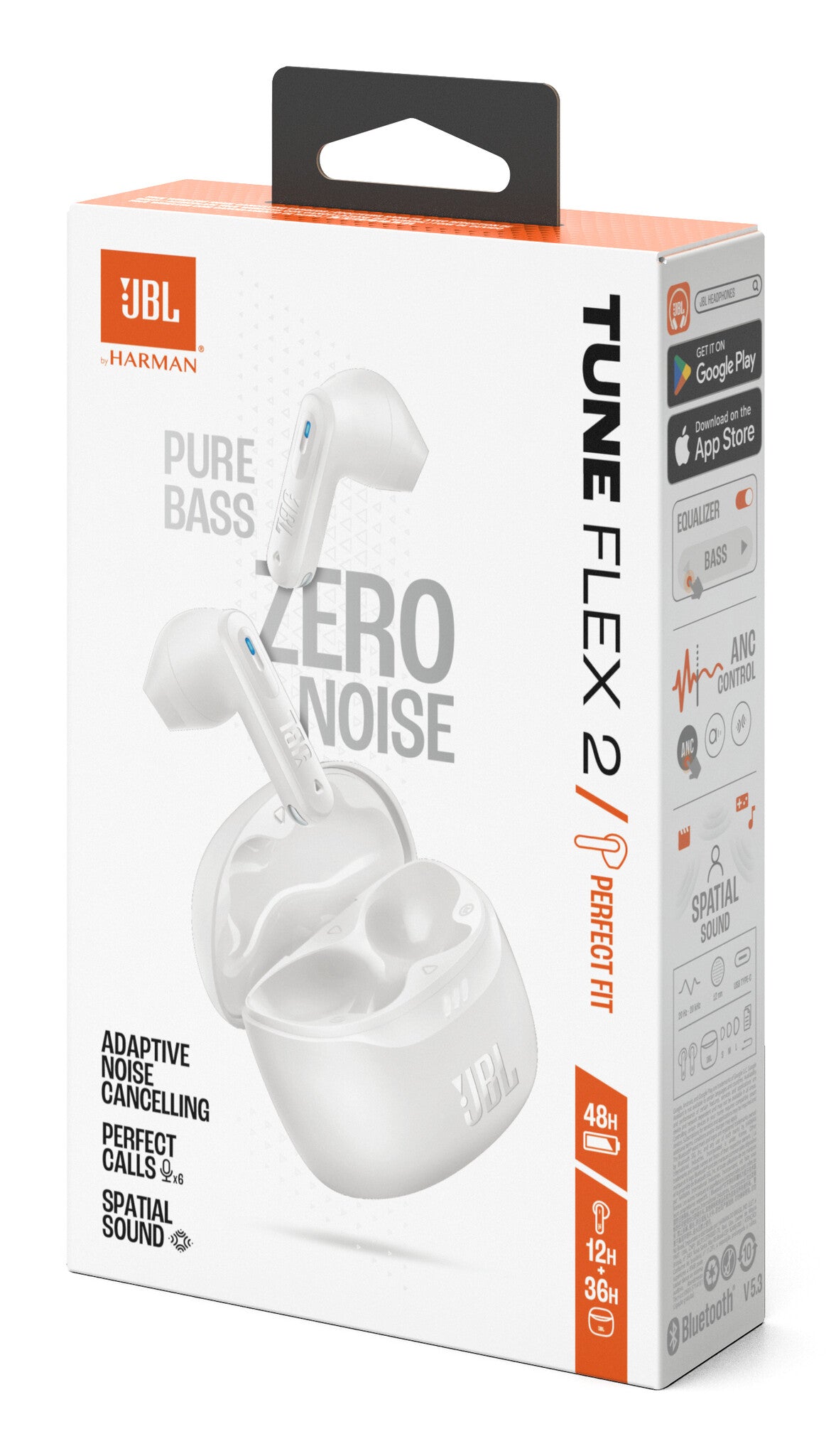 JBL Tune Flex 2 Auriculares True Wireless Stereo (TWS) Intra auditivo Llamadas/Música Bluetooth Blanco