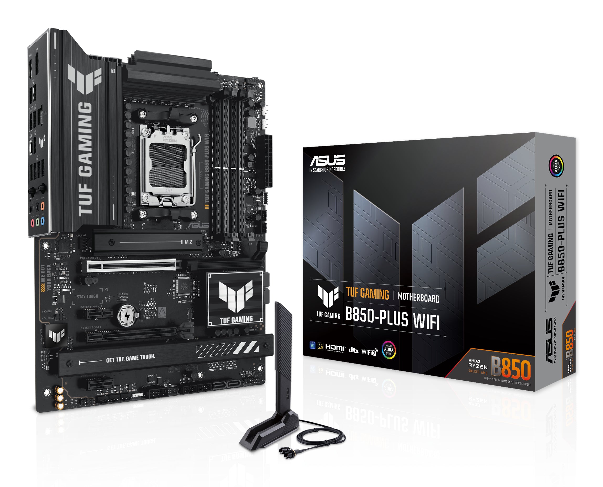 MB ASUS B850 AMD S-AM5 9A GEN /4X DDR5 8000 /HDMI /DP /7X USB 3.2 /WIFI 7 /BLUETOOTH /ATX /GAMA MEDIA /GAMER