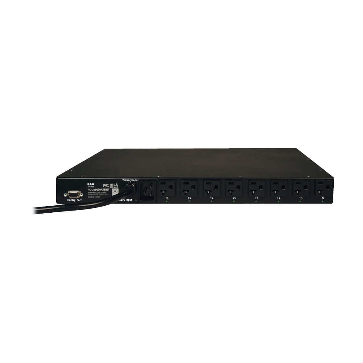 Tripp Lite PDUMH20ATNET PDU Monofásico Controlable con Switch de Transferencia Automática, 1.9kW, Entradas 15-20P / 5-20P de 120V, 16 Tomacorrientes 5-15/20R, 1U, TAA
