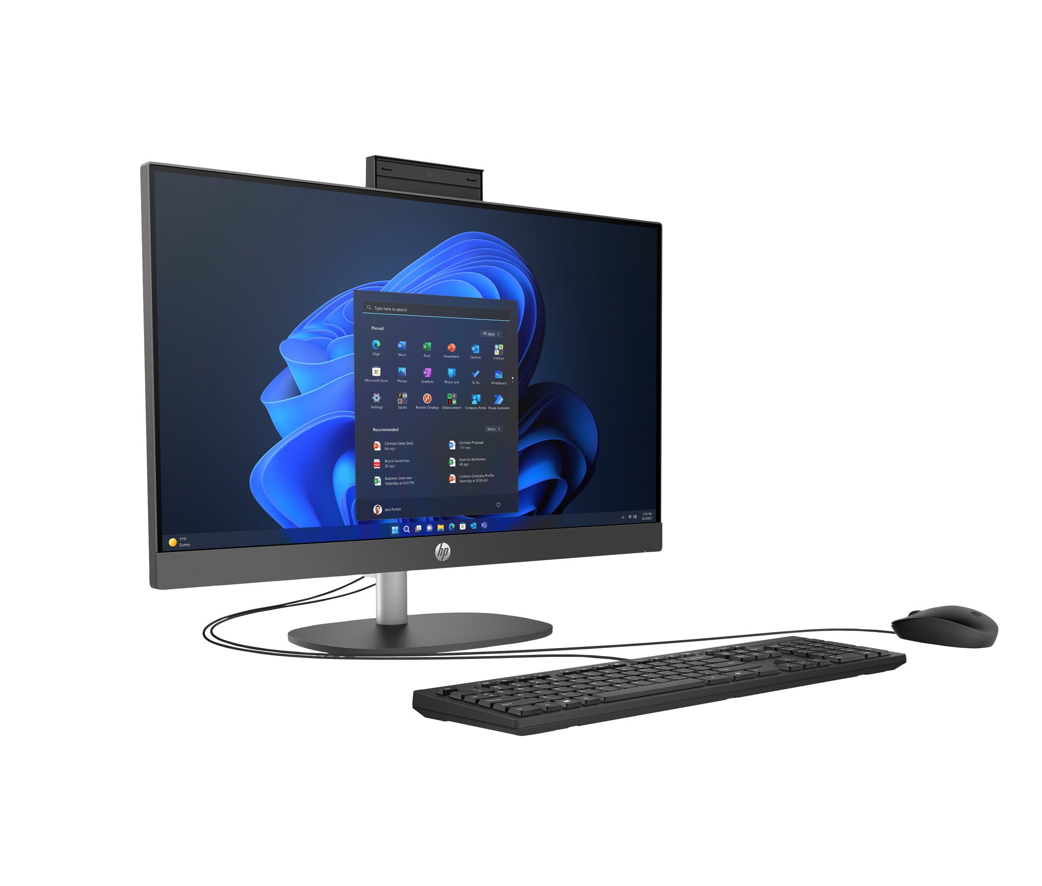 HP Pro 245 G10 AMD Ryzen™ 7 7730U 60.5 cm (23.8") 1920 x 1080 Pixeles PC todo en uno 8 GB DDR4-SDRAM 512 GB SSD Windows 11 Home Wi-Fi 6 (802.11ax) Gris