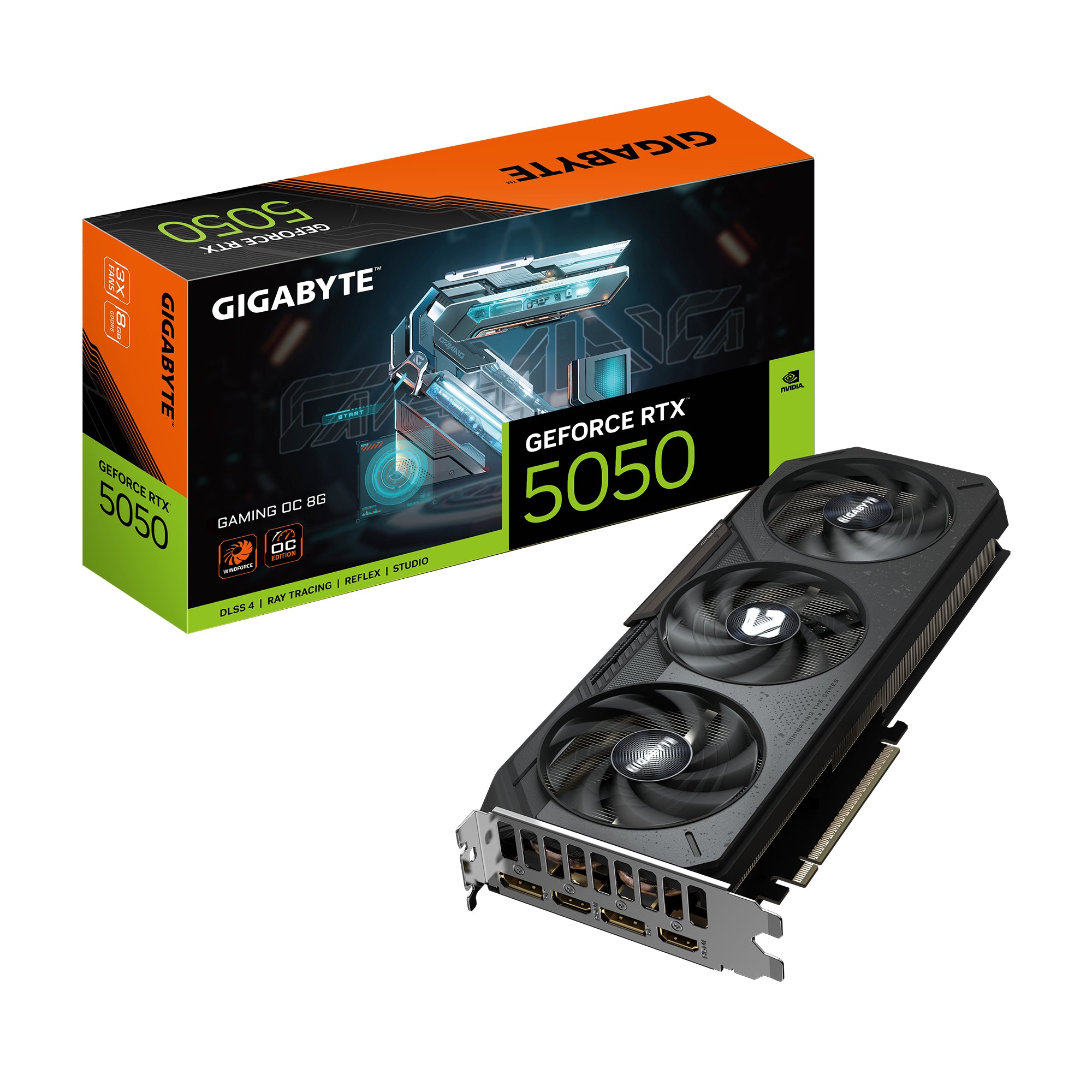 Gigabyte NVIDIA GeForce RTX 5050 8GB 128-bit GDDR6 PCI Express 5.0 Video Card
