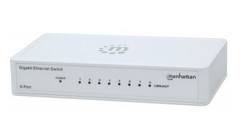 Manhattan Switch de Escritorio Gigabit Ethernet de 8 puertos