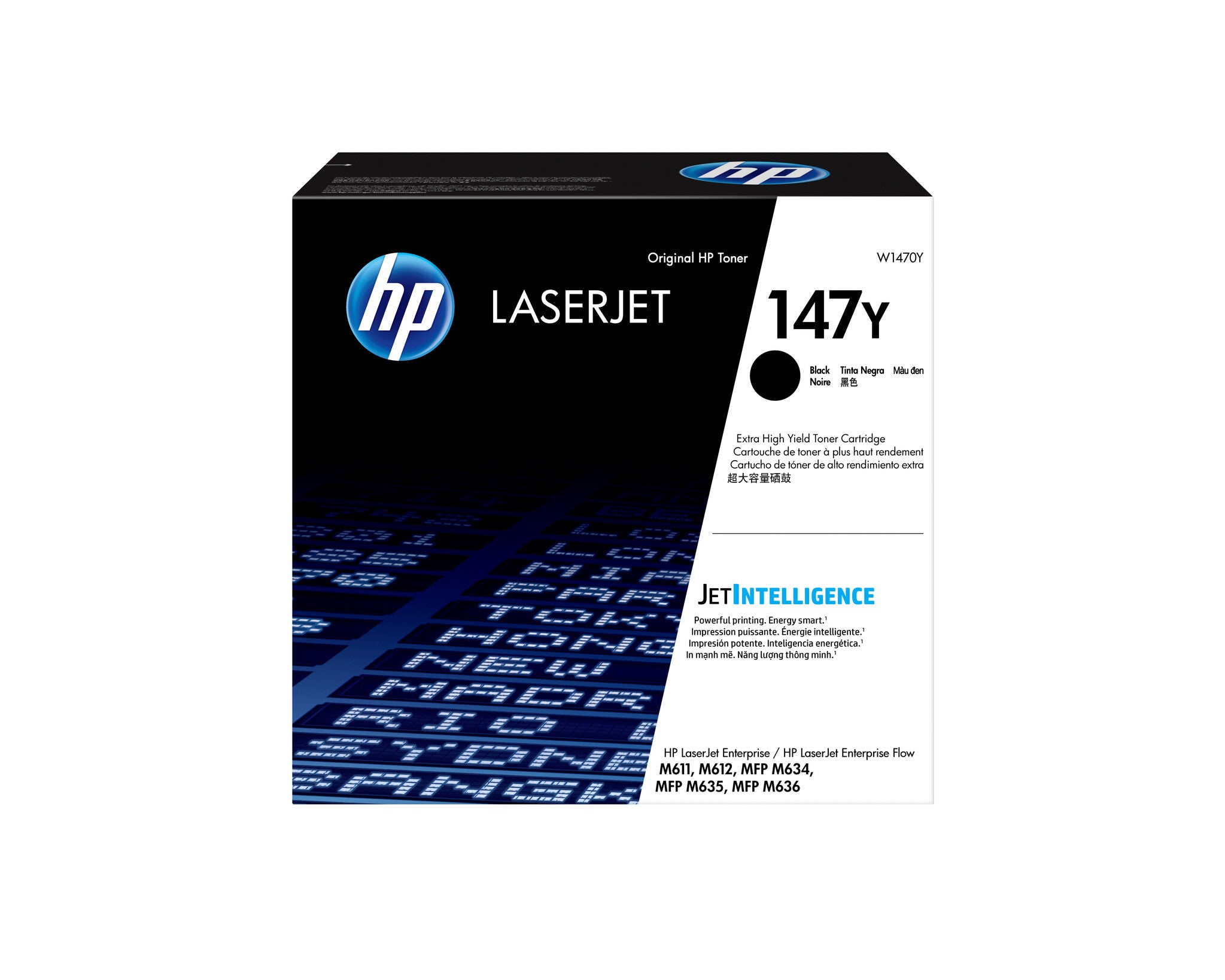 HP Cartucho de tóner original LaserJet 147Y de extraalto rendimiento, negro