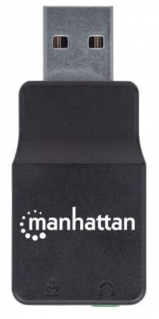 Manhattan Adaptador de Sonido Estéreo USB de Alta Velocidad