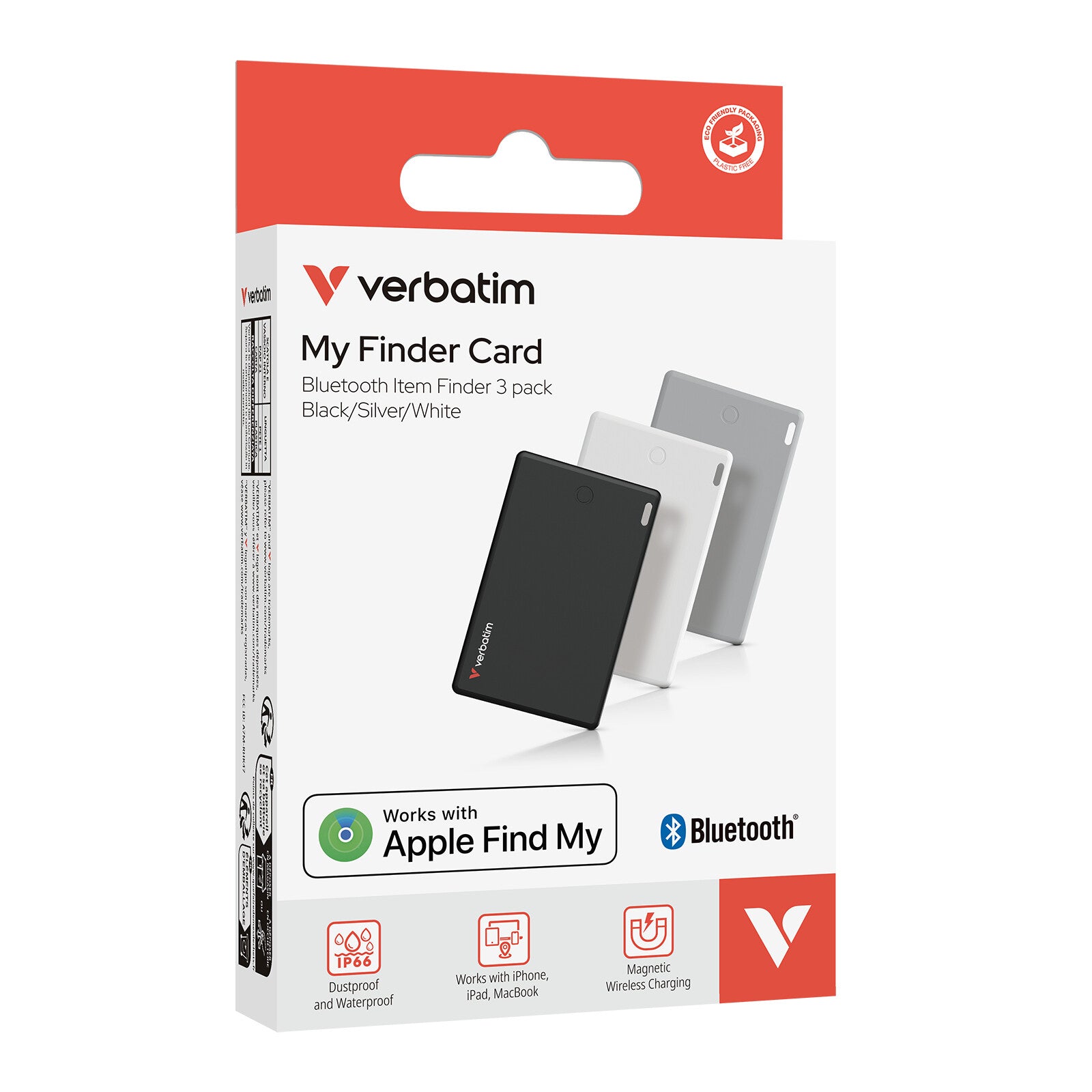 Verbatim My Finder Personal Buscador Negro, Plata, Blanco