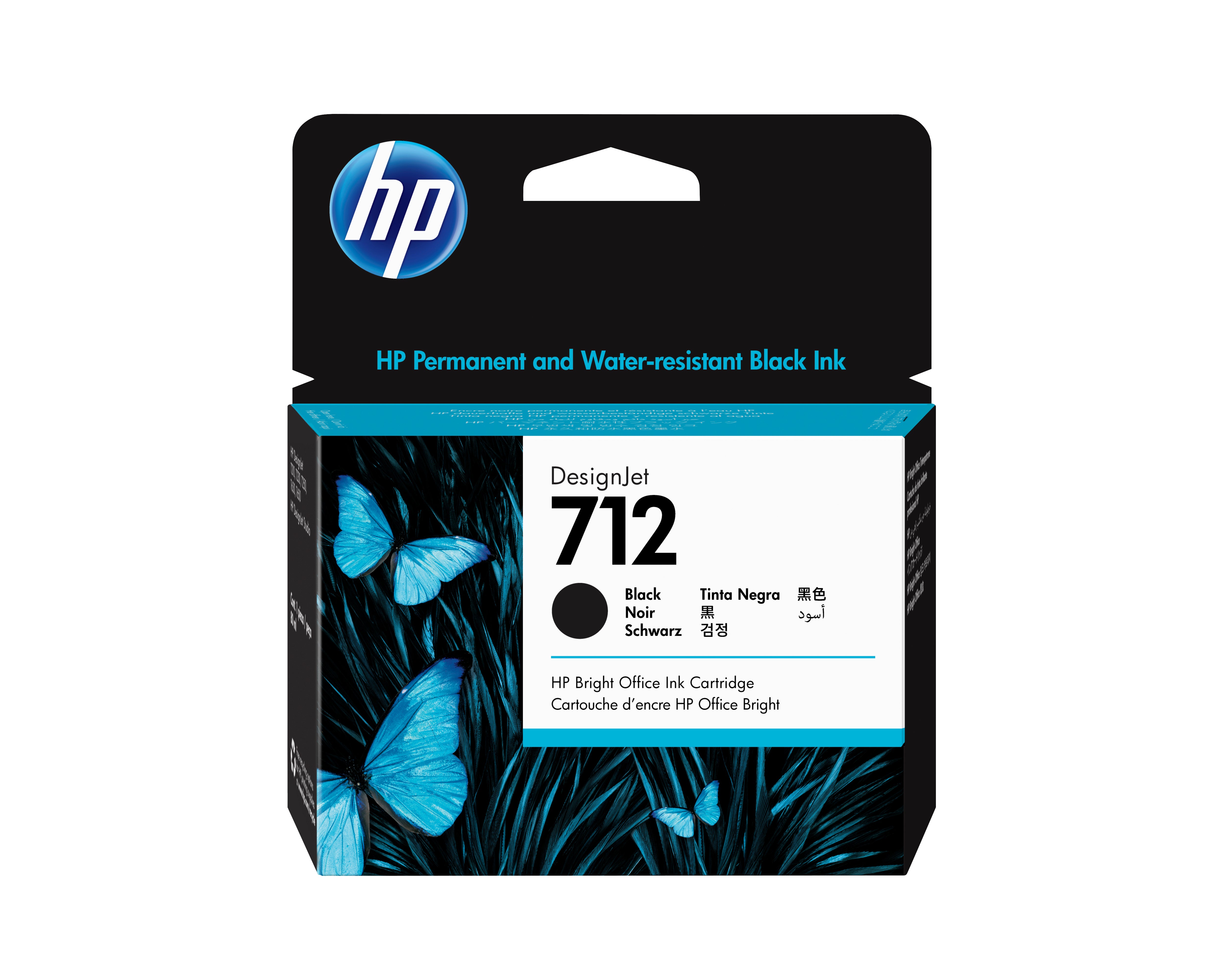 Tinta HP LF DesignJet 712 80ml Color Negro