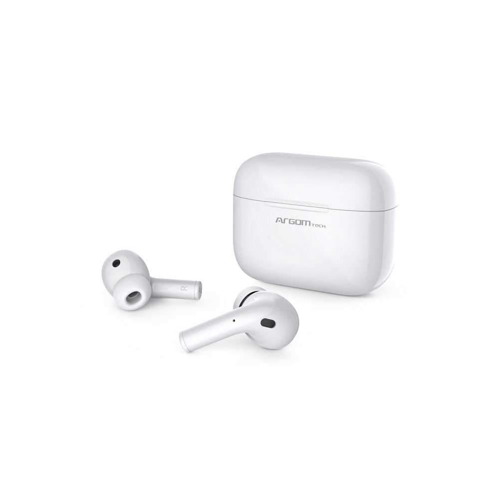 ArgomTech ARG-HS-5070PK audífono y auriculare Auriculares True Wireless Stereo (TWS) Intra auditivo Llamadas/Música Bluetooth Blanco