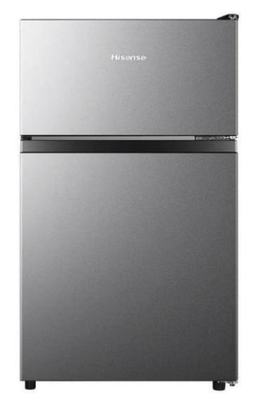 Hisense 3.1 Cubic Feet 2-Door Mini Fridge Silver