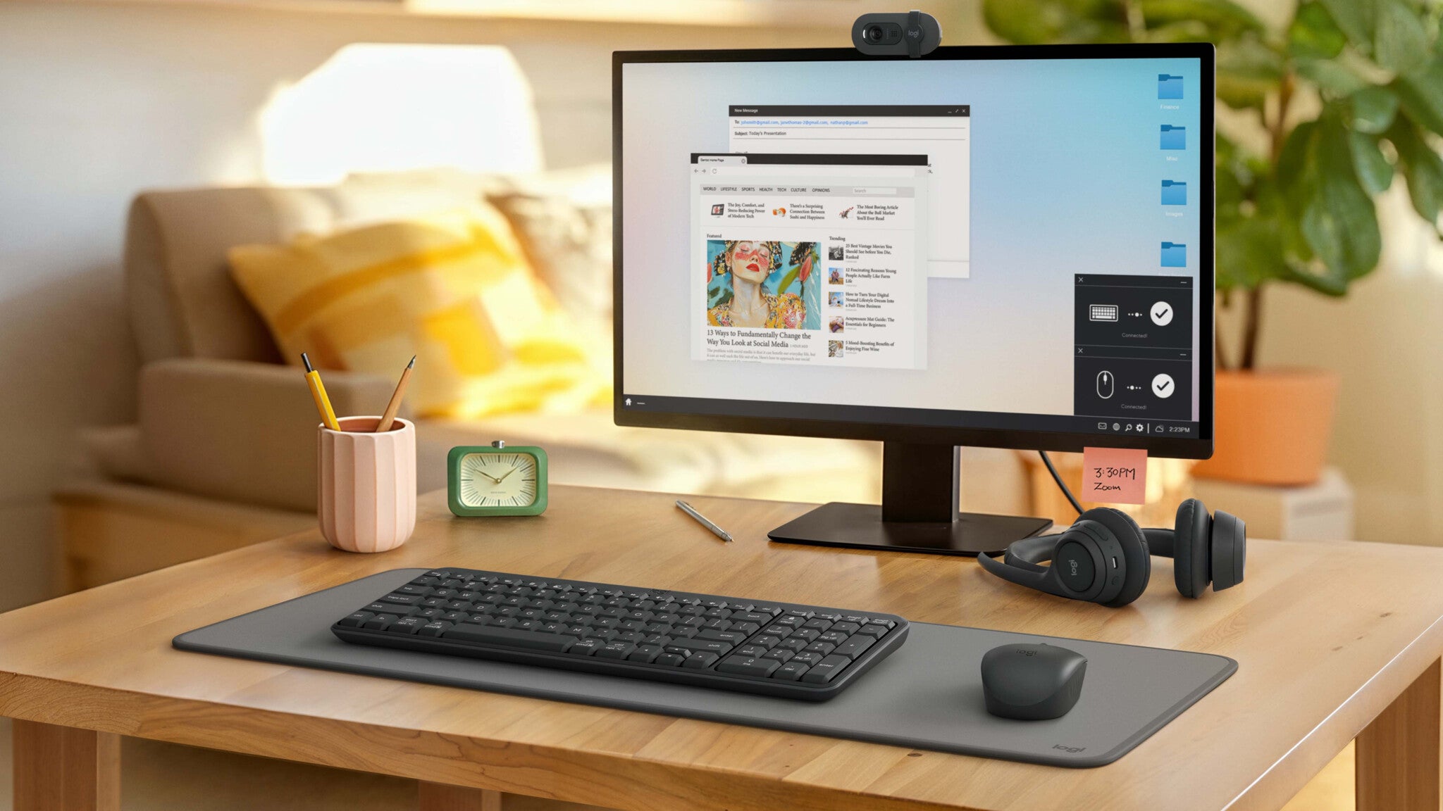 Logitech 920-013514 teclado Ratón incluido Universal Bluetooth QWERTY Español Grafito