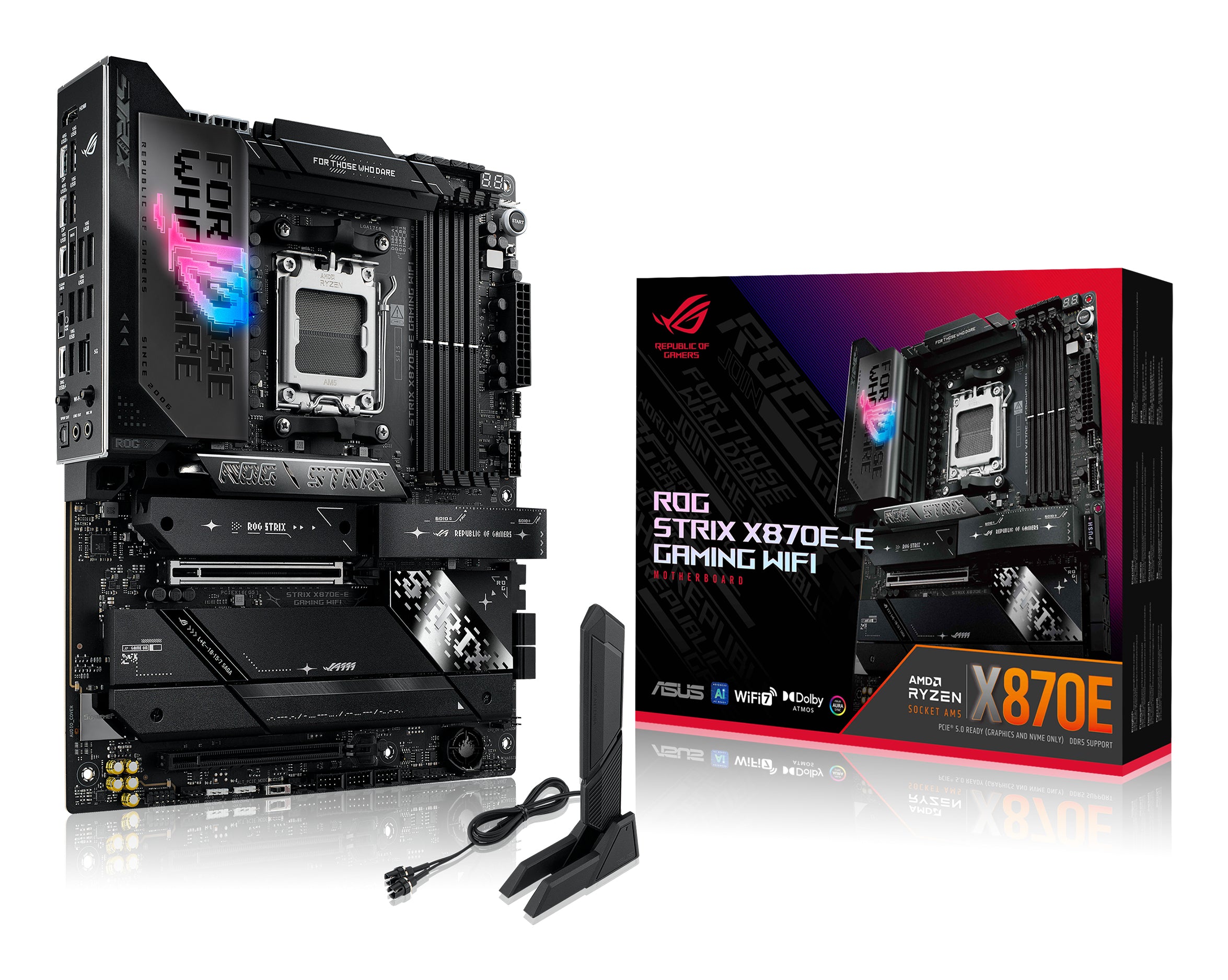 MB ASUS X870 AMD S-AM5 9A GEN/4X DDR5 5000/HDMI/5X M.2/9X USB 3.2/2X USB-C/WIFI 7/BLUETOOTH/ATX/GAMA ALTA/GAMER/RGB
