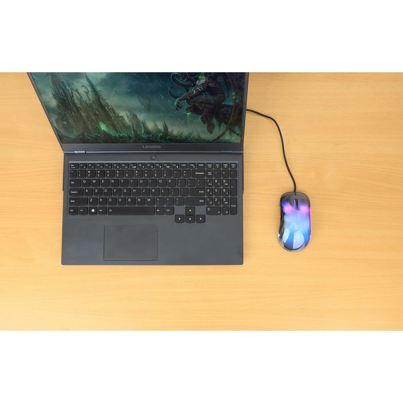 Manhattan 190381 ratón Universal Ambidiestro USB tipo A Óptico 12800 DPI