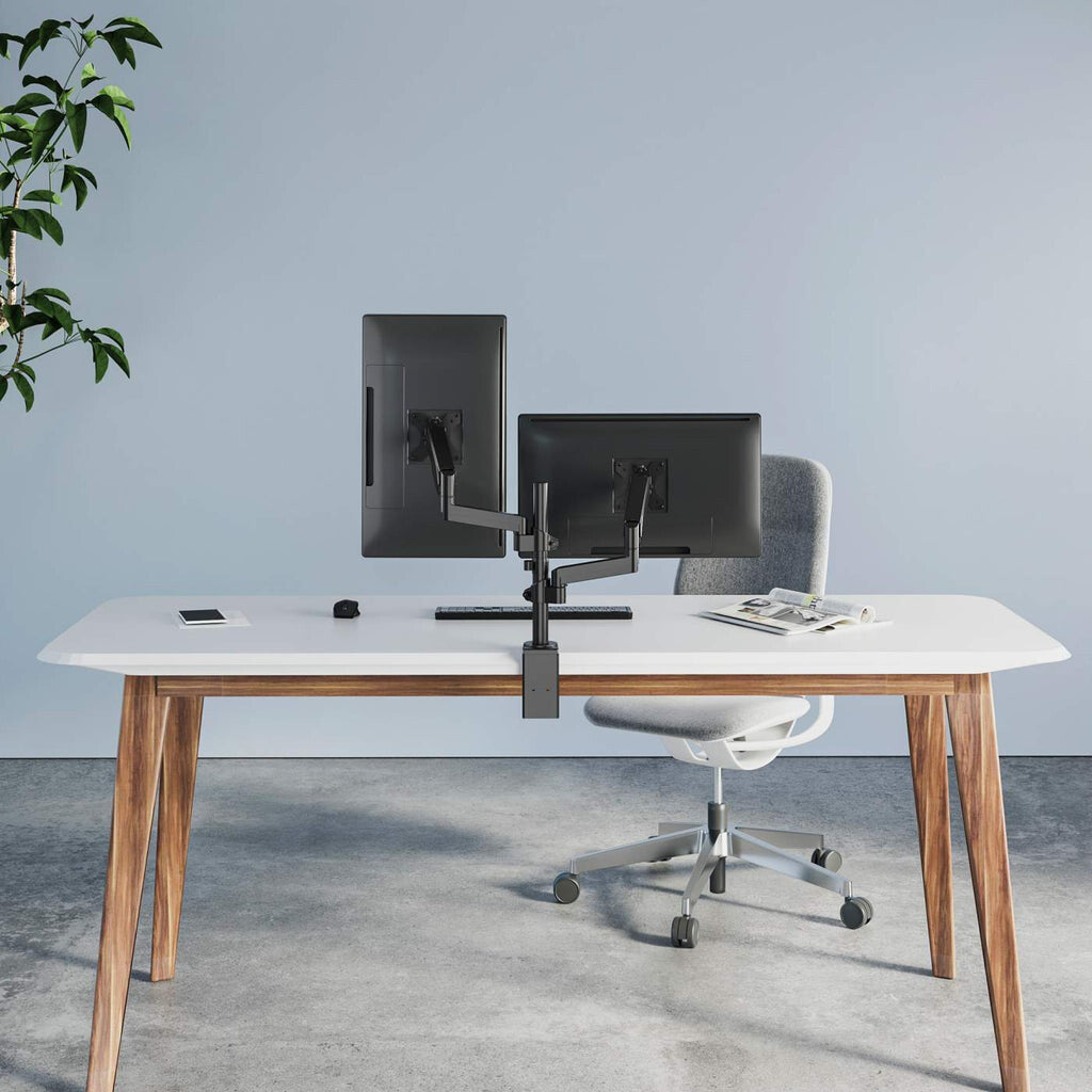 Manhattan Soporte universal para dos monitores, con pistón a gas