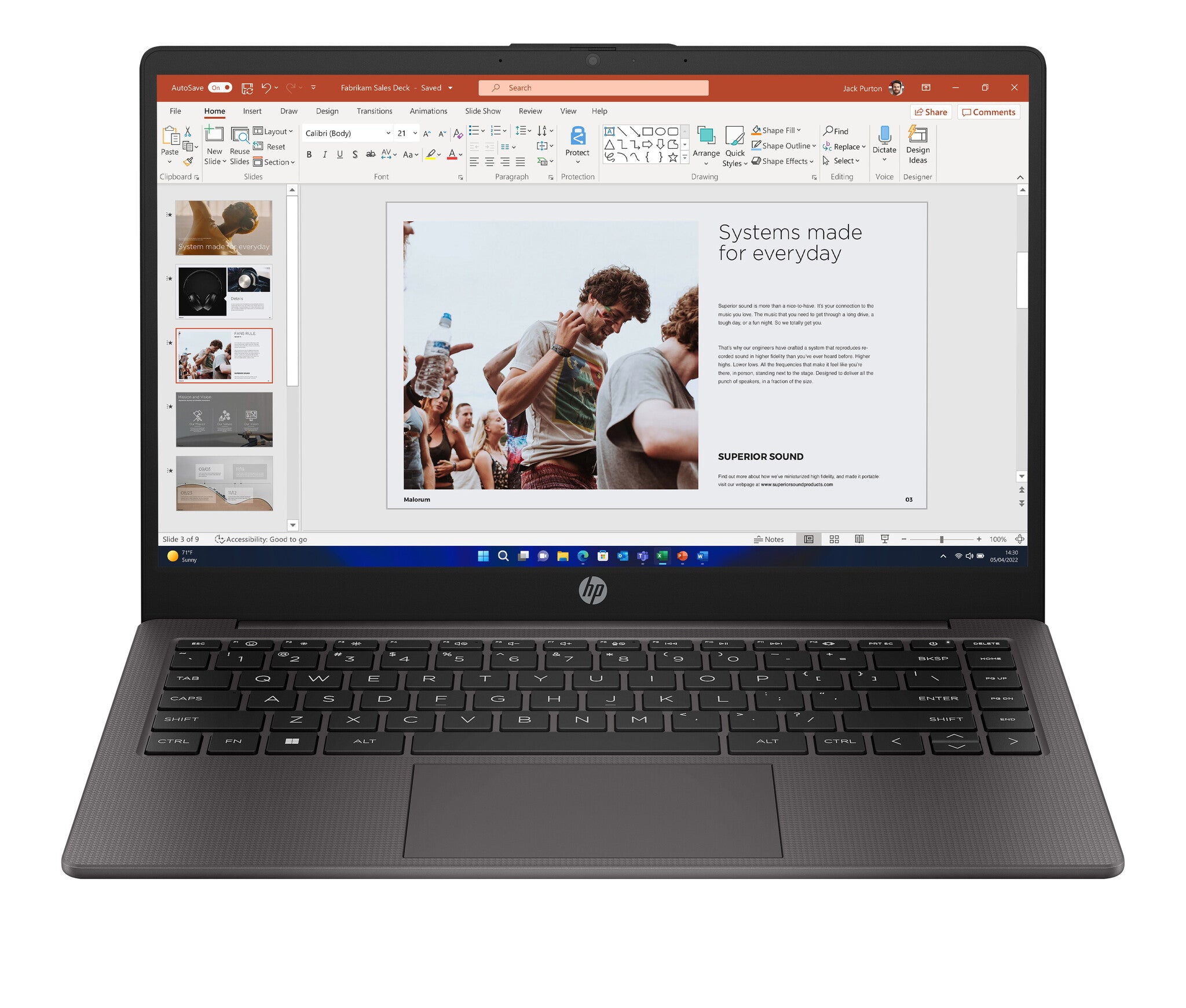 HP 245 G10 AMD Ryzen™ 3 7320U Computadora portátil 35.6 cm (14") HD 8 GB DDR4-SDRAM 256 GB SSD Wi-Fi 6 (802.11ax) Windows 11 Home Negro