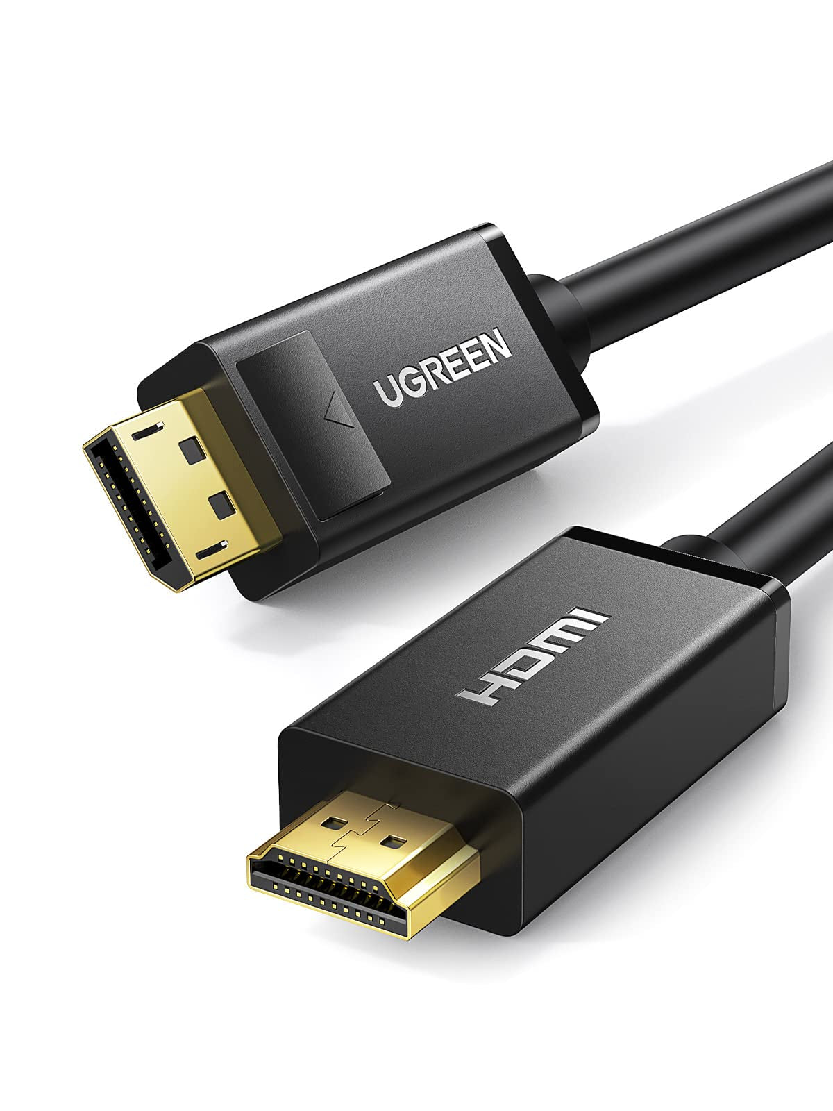 Cable DP Macho a HDMI Macho | Longitud 5 Metros (16.40 Pies) | Soporta 4K@30Hz | Soporta 3D | Cobre EstaÑado 28AWG | Blindaje Interno MÚltiple | TransmisiÓn Unidireccional | BotÓn de LiberaciÓn | Chip de Última GeneraciÓn.