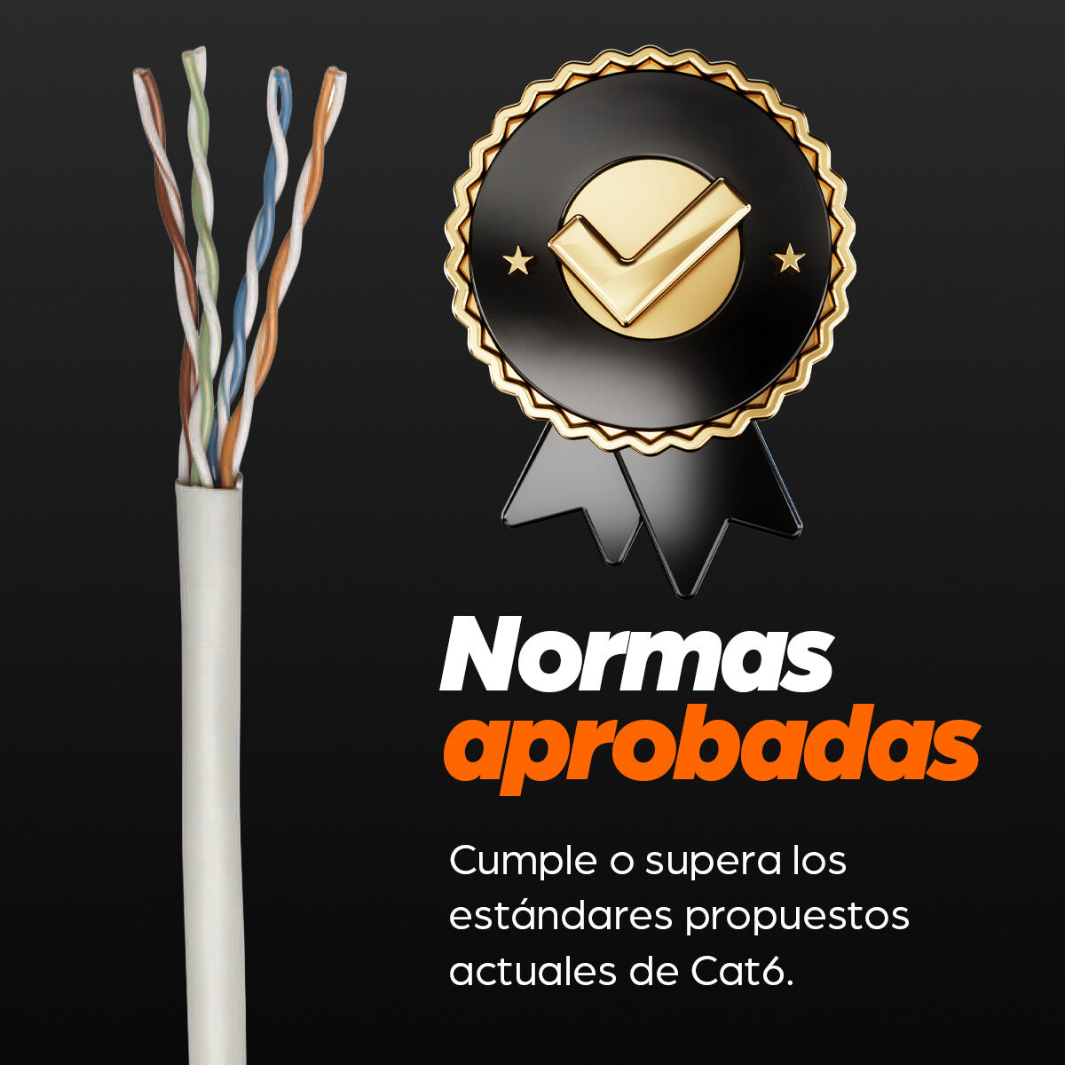 Intellinet Bobina de Cable UTP Cat6, Sólida, 100% cobre, CM