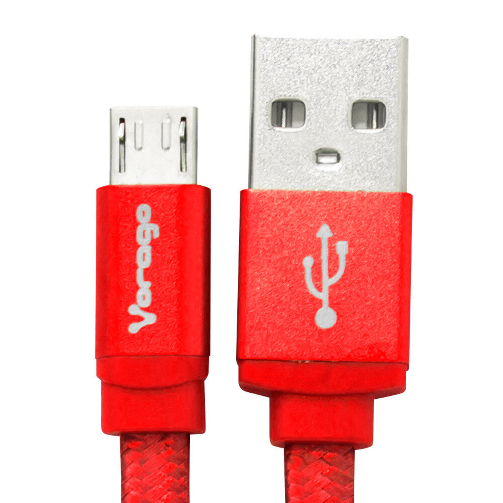 Vorago CAB-113 cable USB USB 2.0 1 m USB A Micro-USB B Rojo