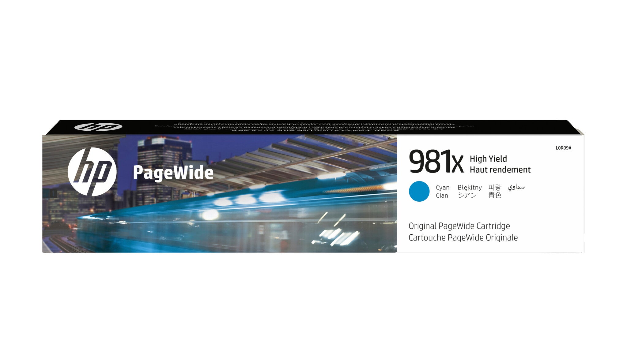 HP Cartucho original PageWide 981X de alta capacidad cian