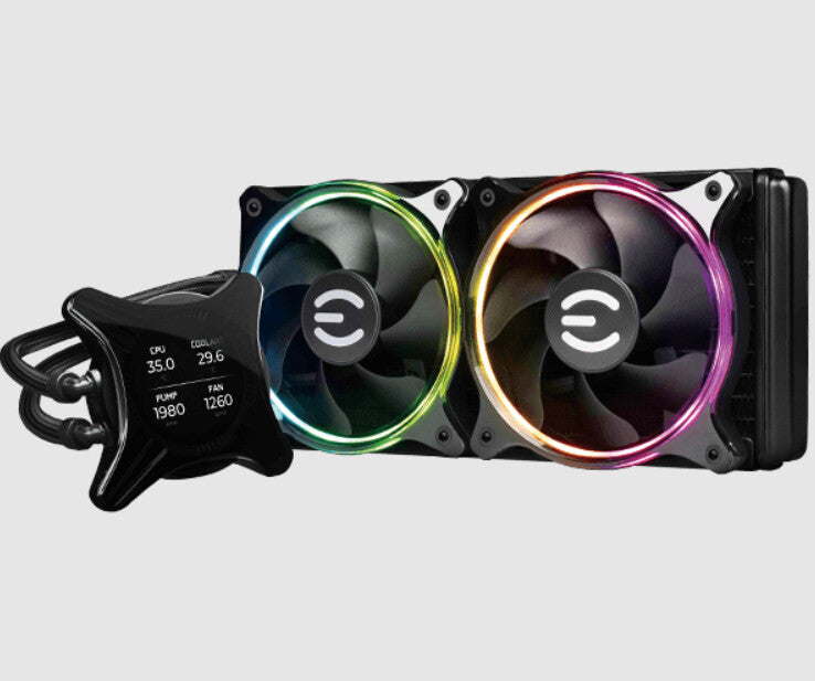 EVGA 400-HY-CX24-V1 sistema de refrigeración de computadora Procesador Refrigerador de líquidos todo en uno 12 cm Negro
