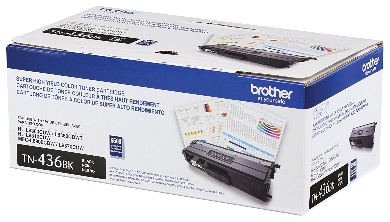 Brother TN-436BK cartucho de tóner 1 pieza(s) Original Negro
