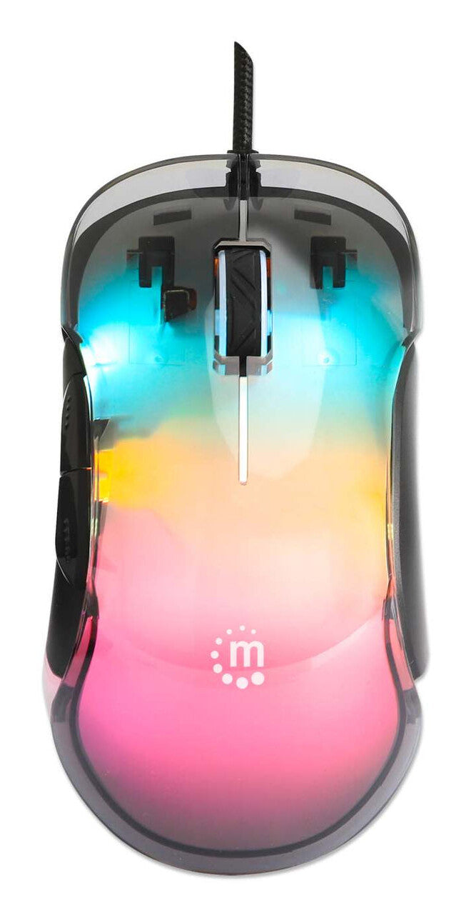 Manhattan 190381 ratón Universal Ambidiestro USB tipo A Óptico 12800 DPI