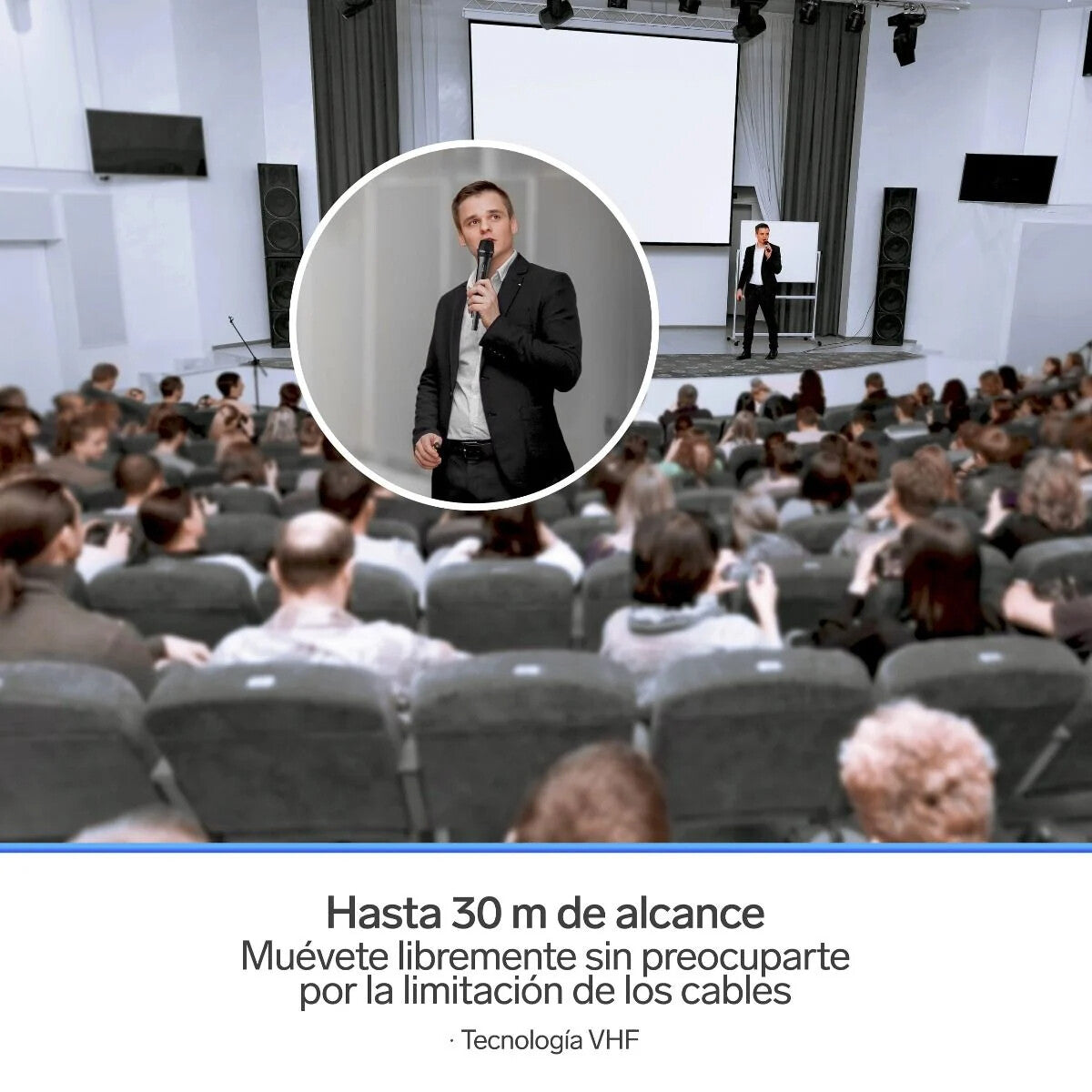 Steren MIC-288R micrófono Negro Micrófono para escenarios y espectáculos