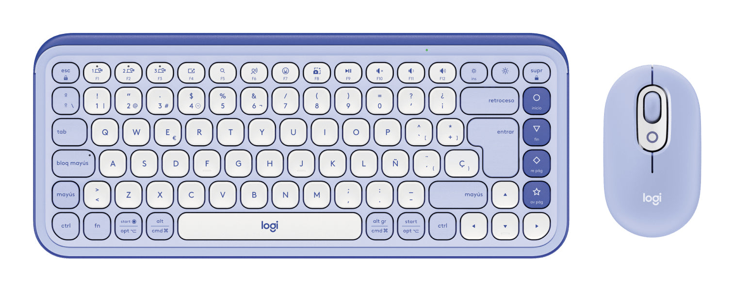 Logitech Pop Keys and Mouse Icon Lilac