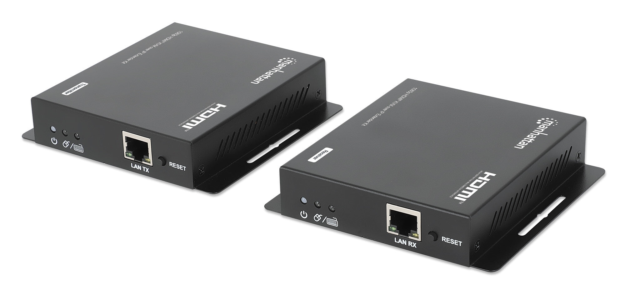 Manhattan 208413 extensor de audio/video Transmisor y receptor AV Negro