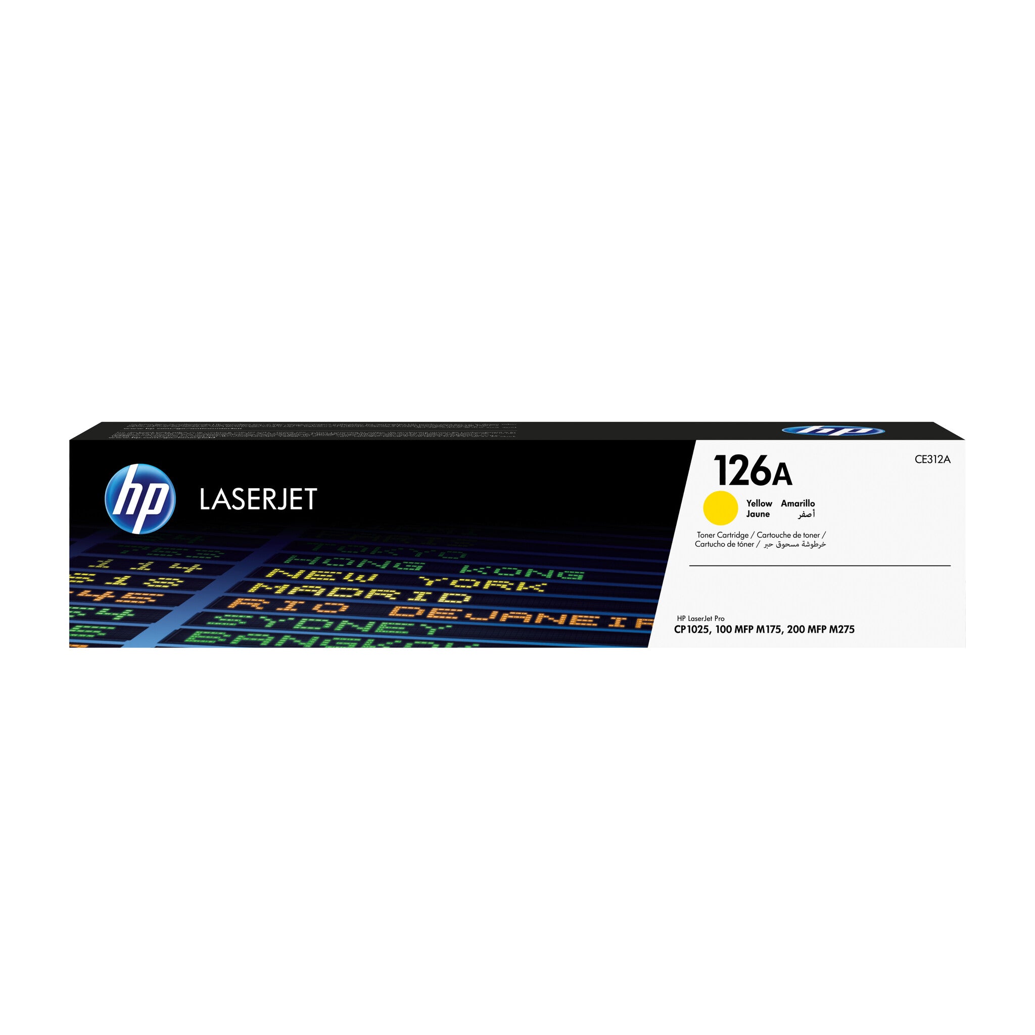 HP Cartucho original de tóner amarillo 126A LaserJet